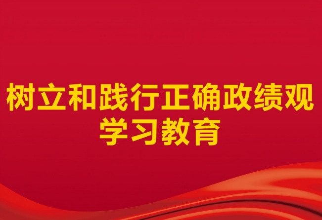 树立和践行正确政绩观学习教育